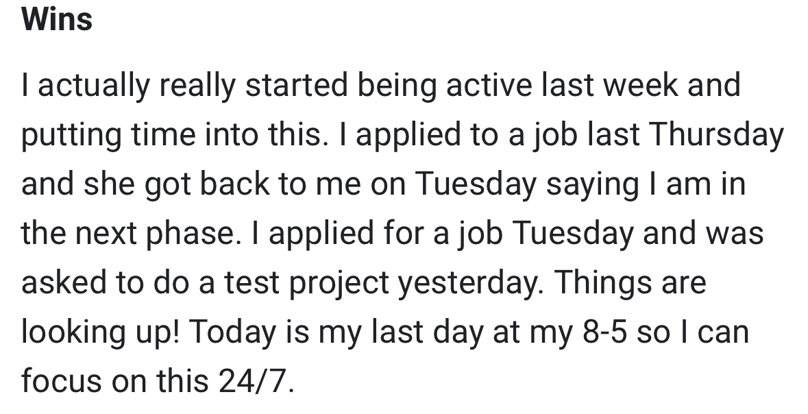 Student wins