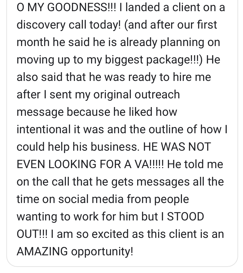 Client upgraded to biggest package