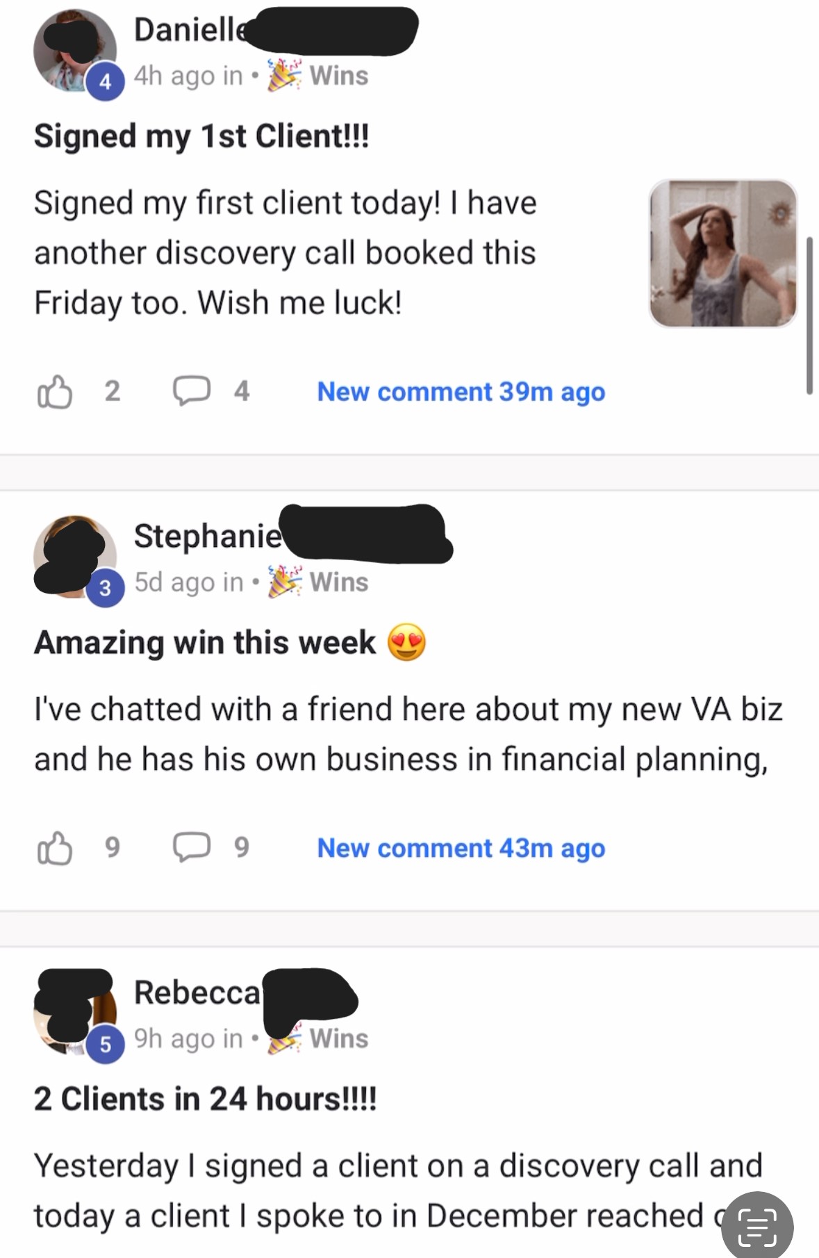 Community wins